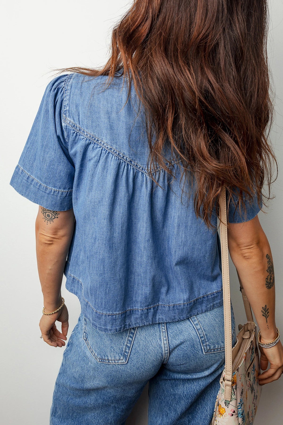 Beau Blue Short Sleeve Denim - DENIM & ONYX