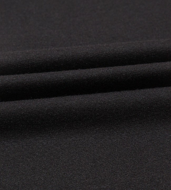 Black Colorblock Edge Drop Shoulder Tshirt and Skort 2 pc set - DENIM & ONYX