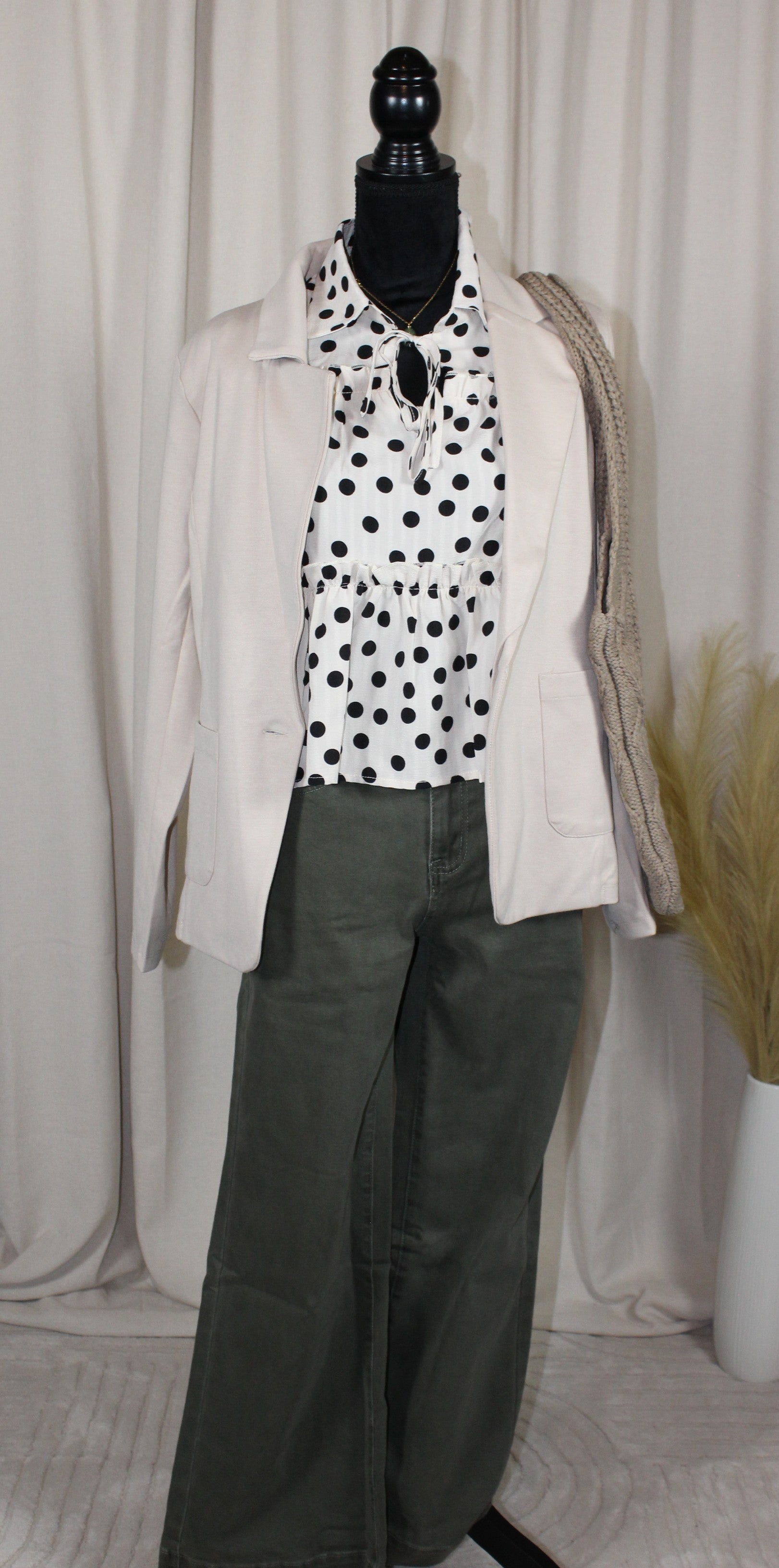 Olive High-Rise Wide Leg Jeans - DENIM & ONYX